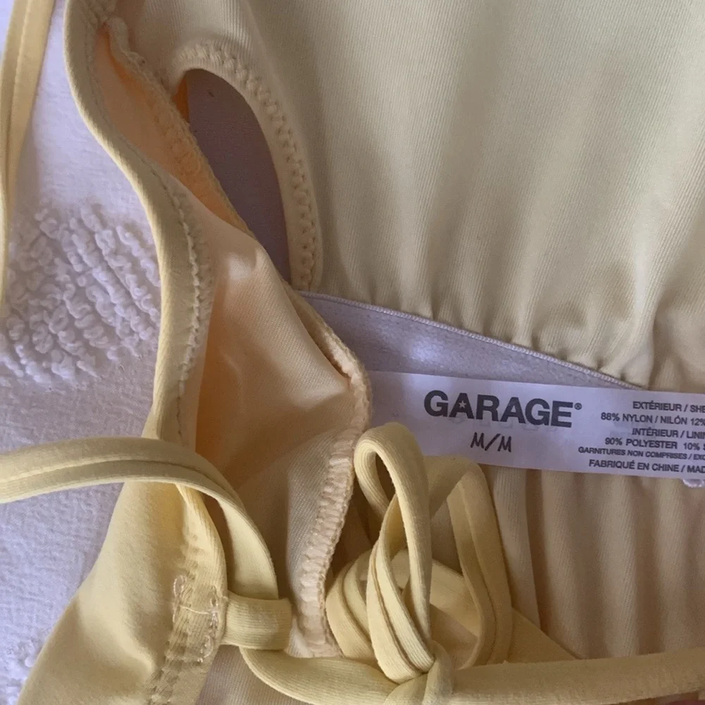 Garage Yellow One Piece Swimsuit - Picture 3 of 4